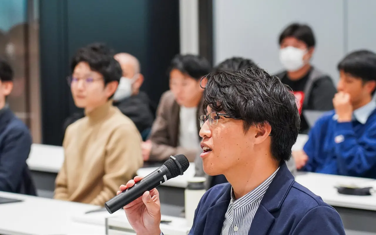 AI講演会での質疑応答の様子
